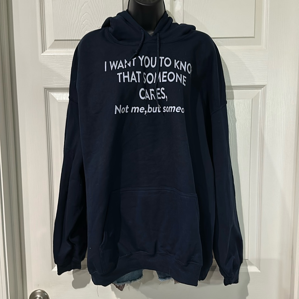 2x Navy Graphic Hoodie
